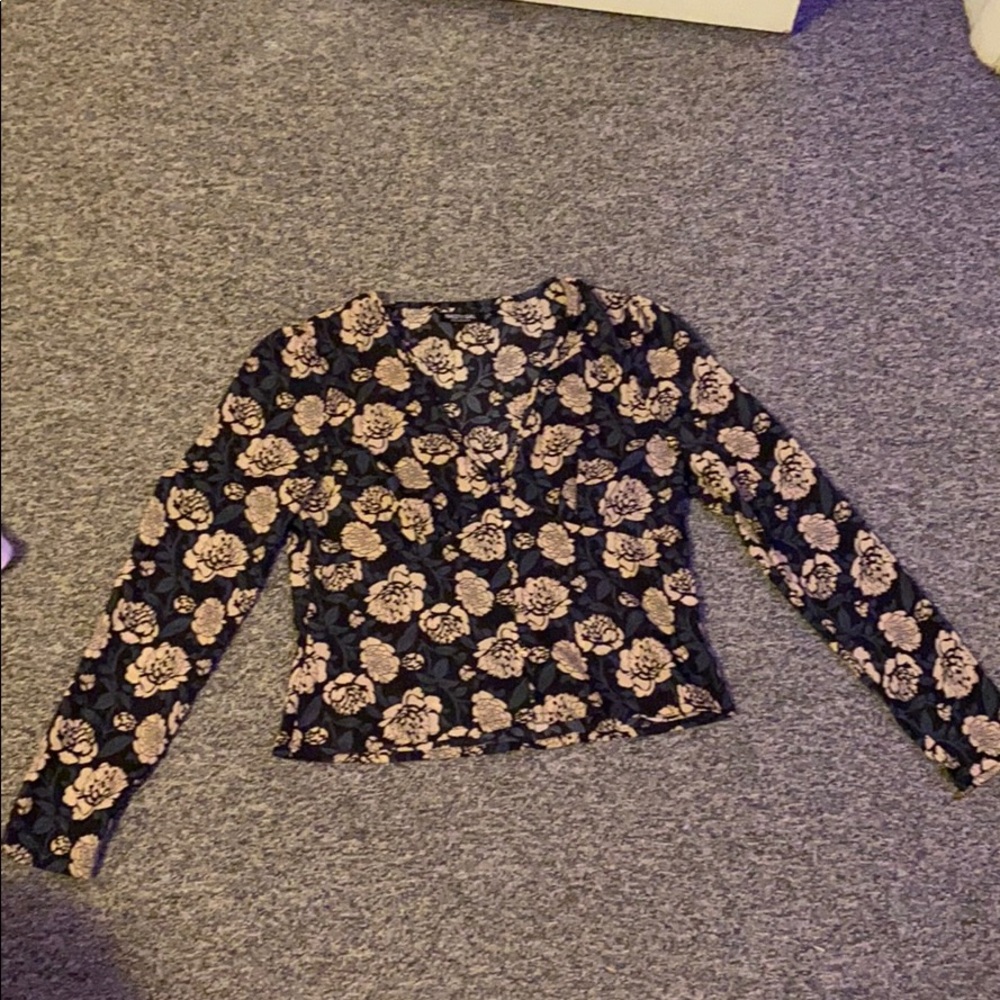 Floral button up shirt